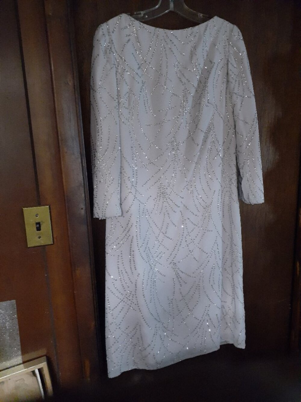 gray sequences dress